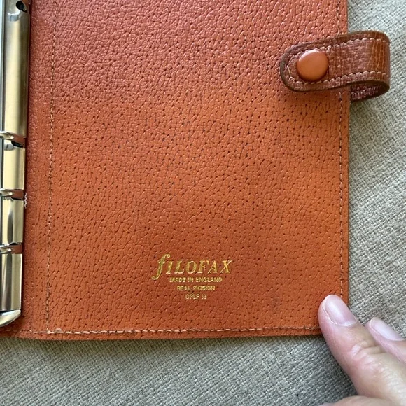 Vintage Filofax Real Pigskin Leather Binder - Picture 4 of 5